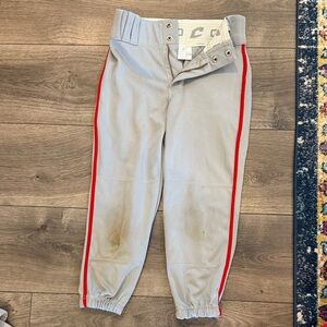 Kids Gray Pants with Red Stripe